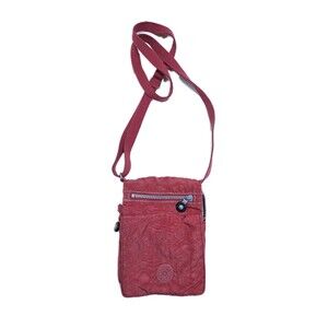 KIPLING Bag Crossbody Wallet Purse Red El Dorado Small Travel Bag Satchel